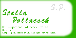 stella pollacsek business card